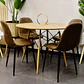 Set Comedor Eames Redondo 100cm Wood + 4 Sillas Eames Ecocuero Café  - Miniatura 7