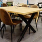 Set Comedor Xtable Wood + Sillas Eames Ecocuero Café - Miniatura 10