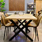 Set Comedor Xtable Wood + Sillas Eames Ecocuero Café - Miniatura 11