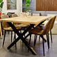 Set Comedor Xtable Wood + Sillas Eames Ecocuero Café - Miniatura 13