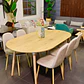 Comedor Extensible Wood (100 - 140 -180 cm) + Sillas Eames Velvet - Miniatura 12