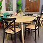 Comedor Extensible Wood (100-140-180 cm) + Sillas Crossback Top - Miniatura 4
