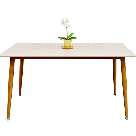 Mesa de Comedor de Cuarzo Calacatta Soft (120x80cm, 140x80cm, 160x80cm, 180x100cm)