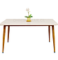 Mesa de Comedor de Cuarzo Calacatta Soft (120x80cm, 140x80cm, 160x80cm) - Miniatura 1