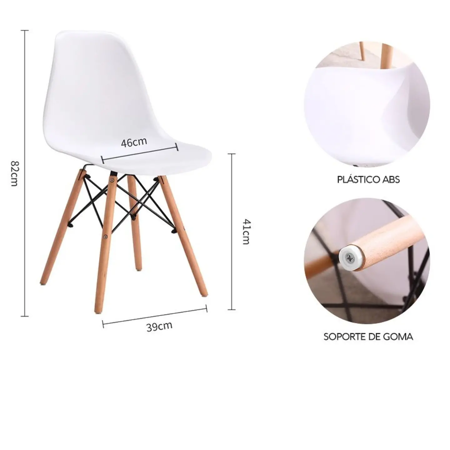Silla Eames Clásica DSWR 18