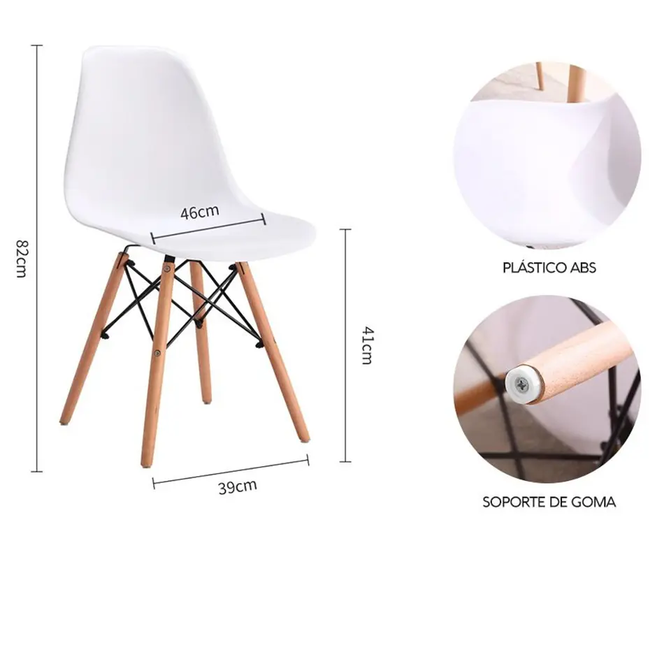 Silla Eames Clásica DSWR 18