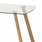 Mesa Nordica Rectangular de Vidrio Laterales Redondeados - (140x80x75cm, 150x90cm)  - Miniatura 3