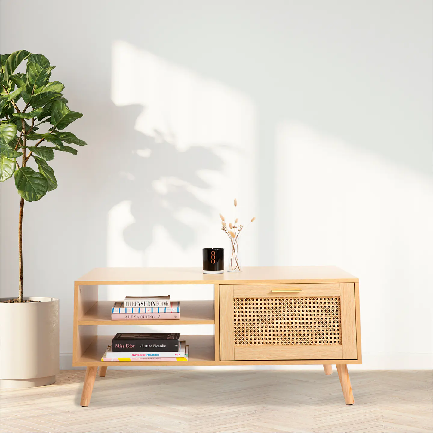 Mesa de Centro Antioquie Natural 100x45x60cm 8