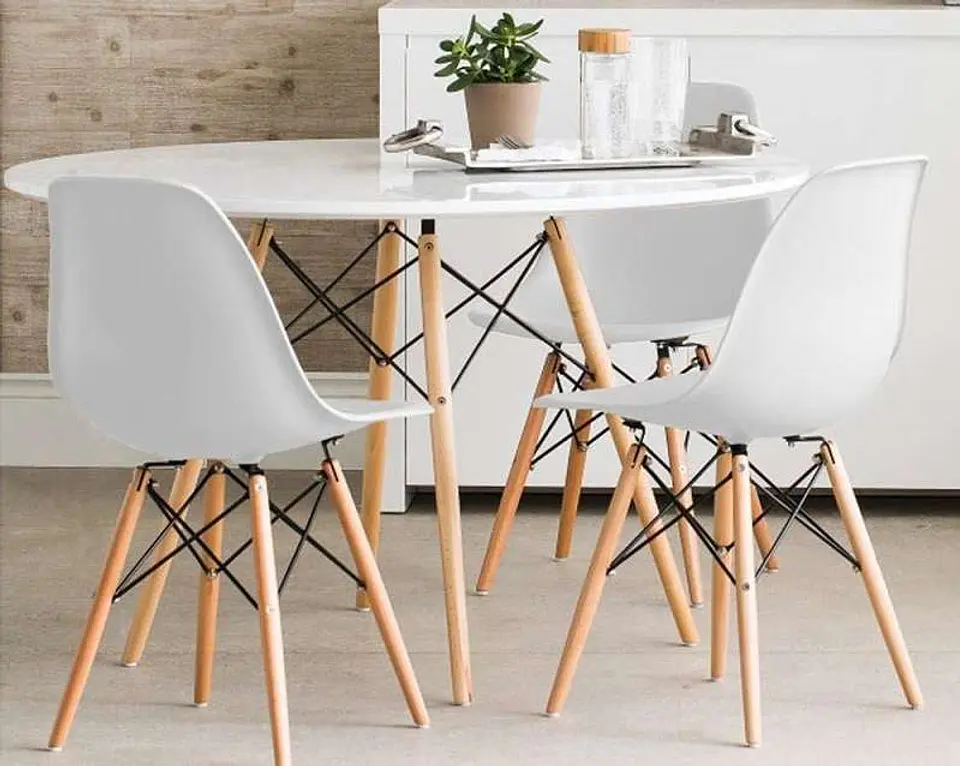 Mesa Eames Redonda 100cm de Diámetro 11
