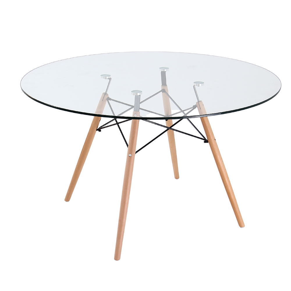 Mesa Eames Redonda de Vidrio - (80cm, 100cm, 120cm) 3