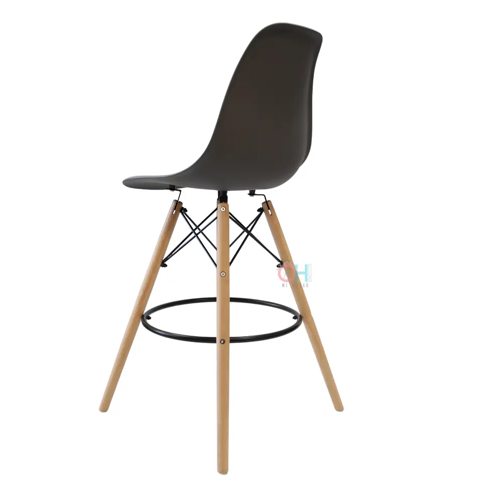 Taburete Eames Negro 69cm 12