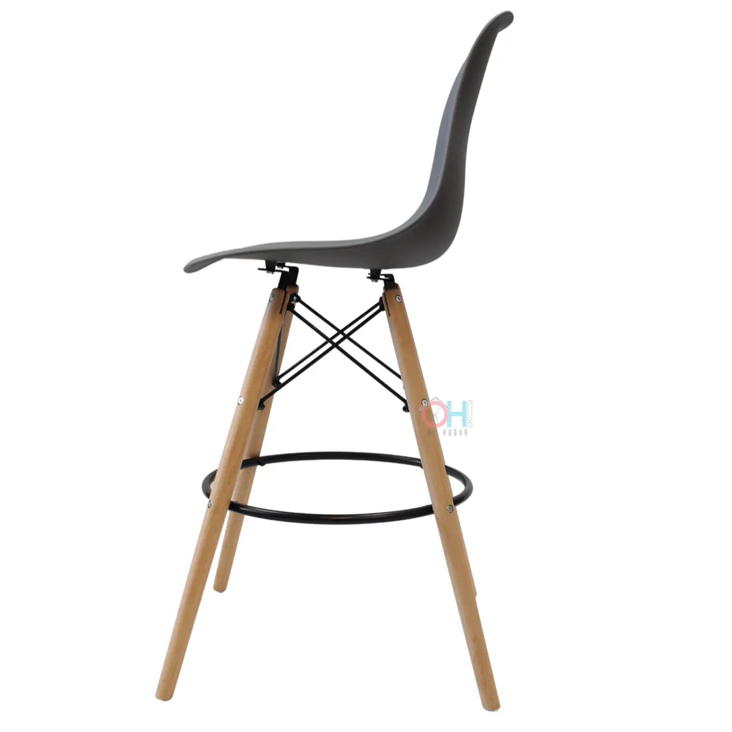 Taburete Eames Negro 69cm 11
