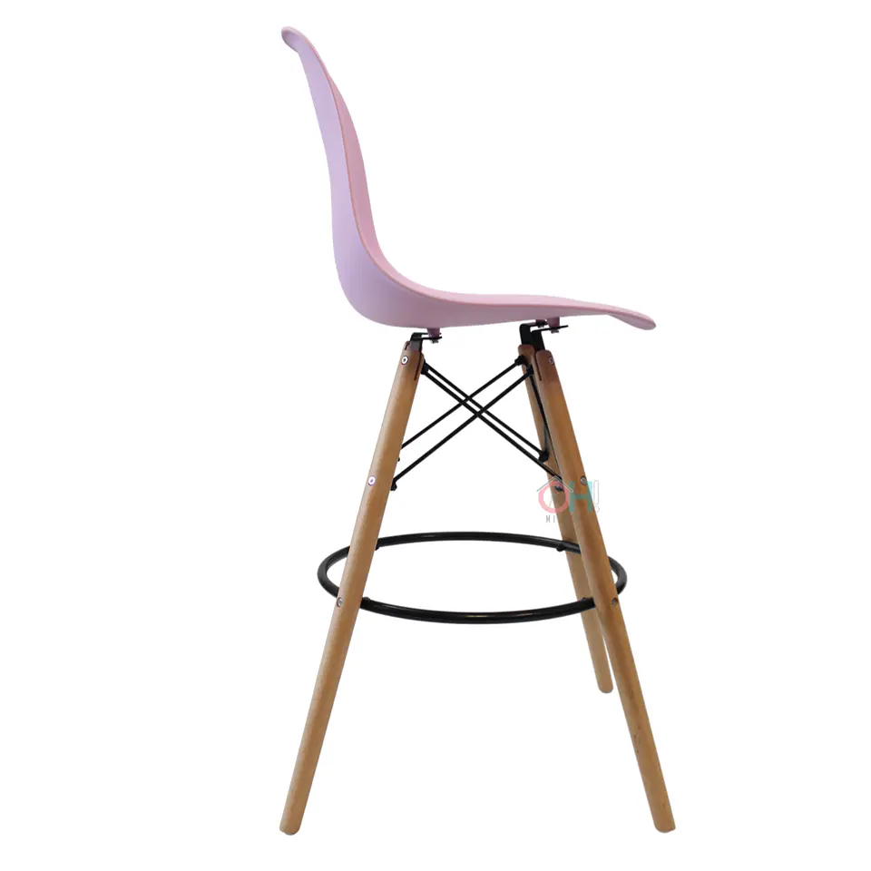 Taburete Eames Negro 69cm 14