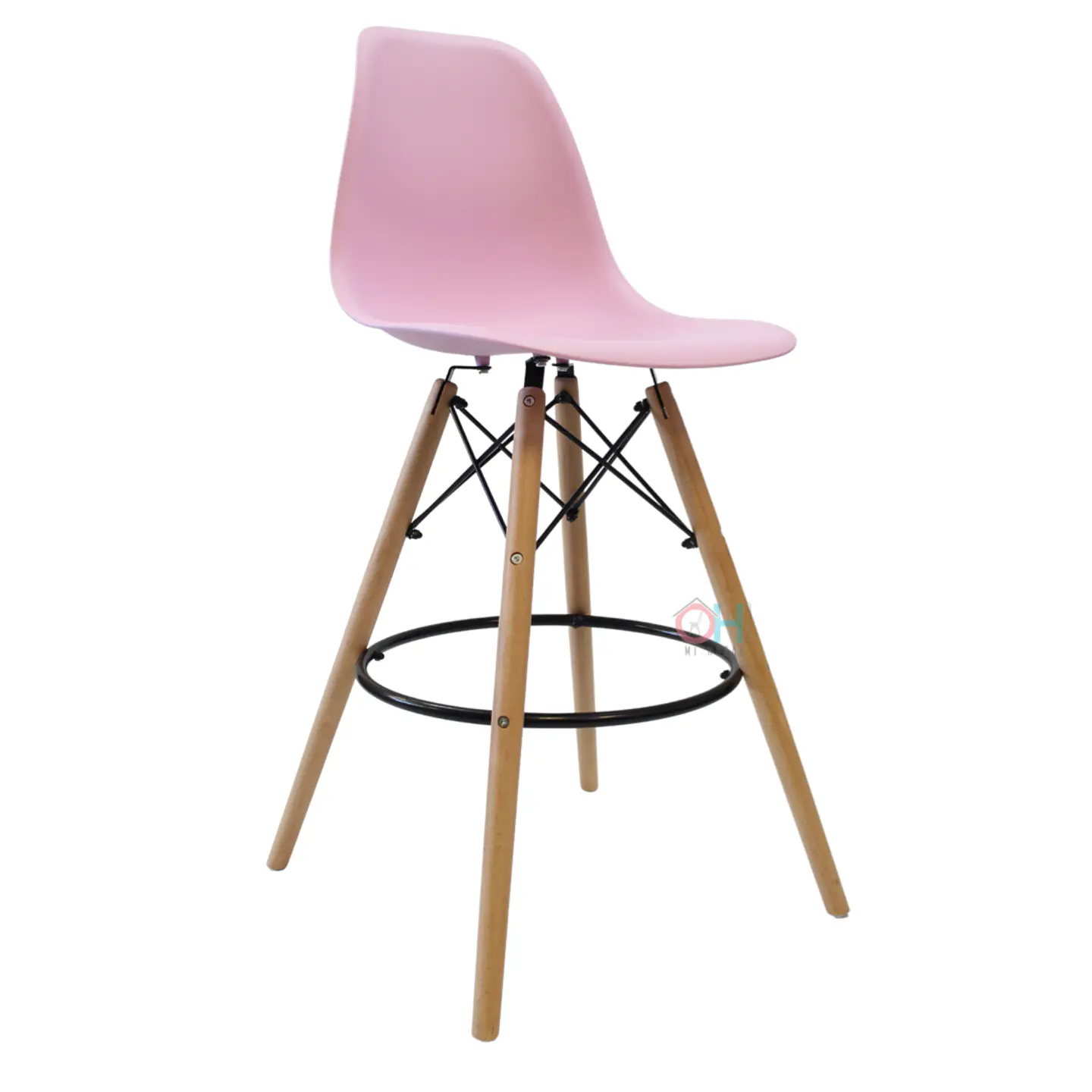 Taburete Eames Negro 69cm 13