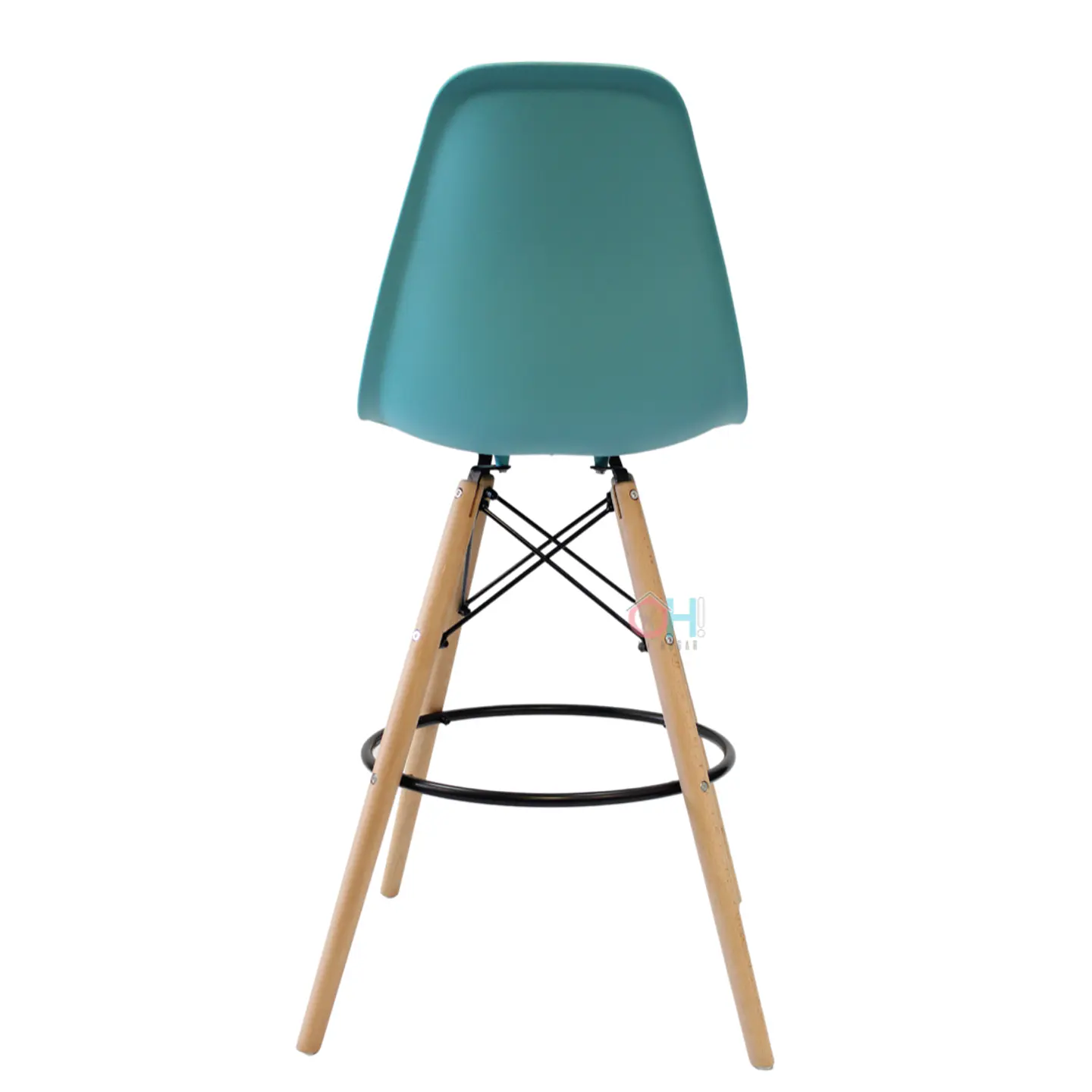 Taburete Eames Negro 69cm 24