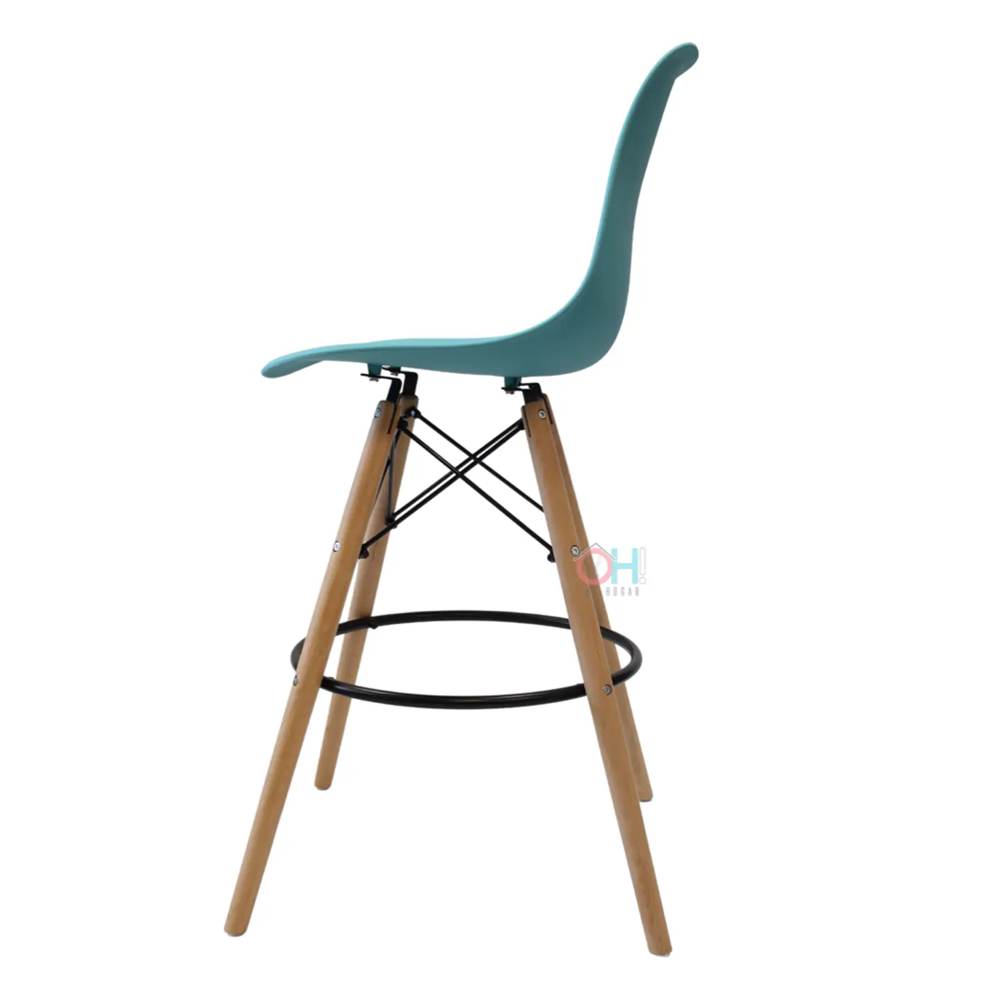 Taburete Eames Negro 69cm 23