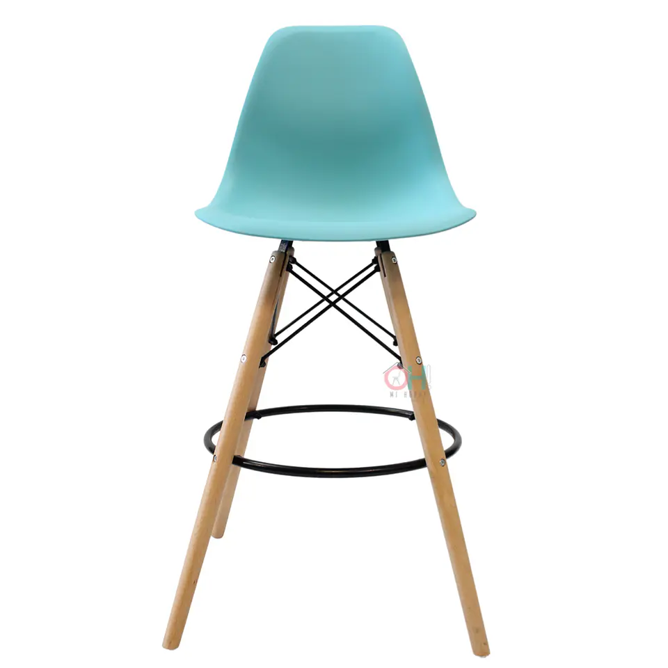 Taburete Eames Negro 69cm 22