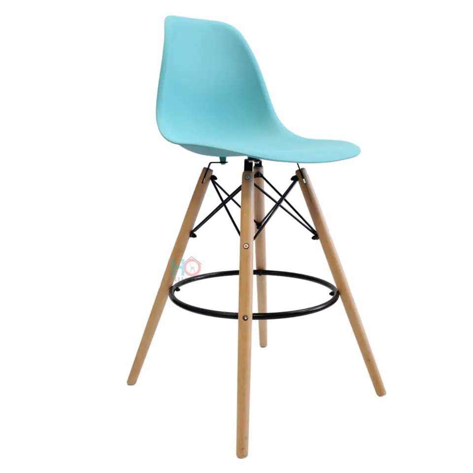 Taburete Eames Negro 69cm 21