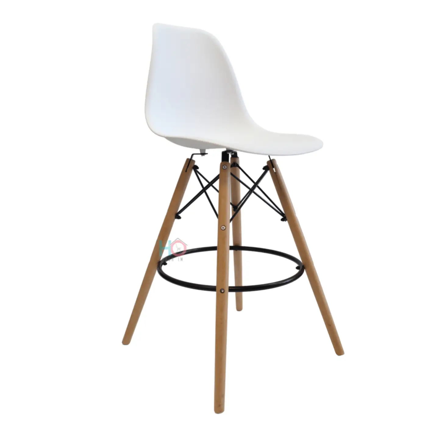 Taburete Eames Negro 69cm 16