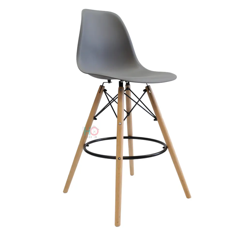 Taburete Eames Negro 69cm 9