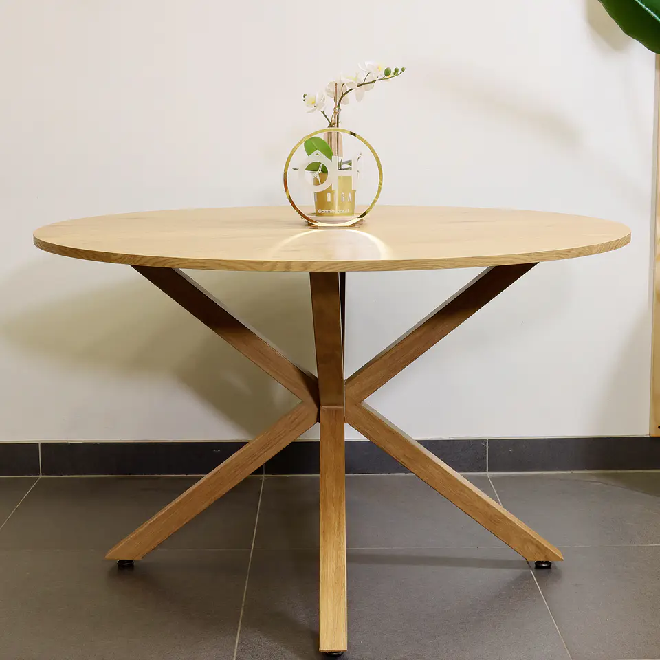 Mesa Redonda de Madera Ohmioh 100cm & 120cm 11