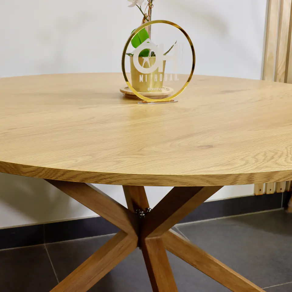 Mesa Redonda de Madera Ohmioh 100cm & 120cm 5