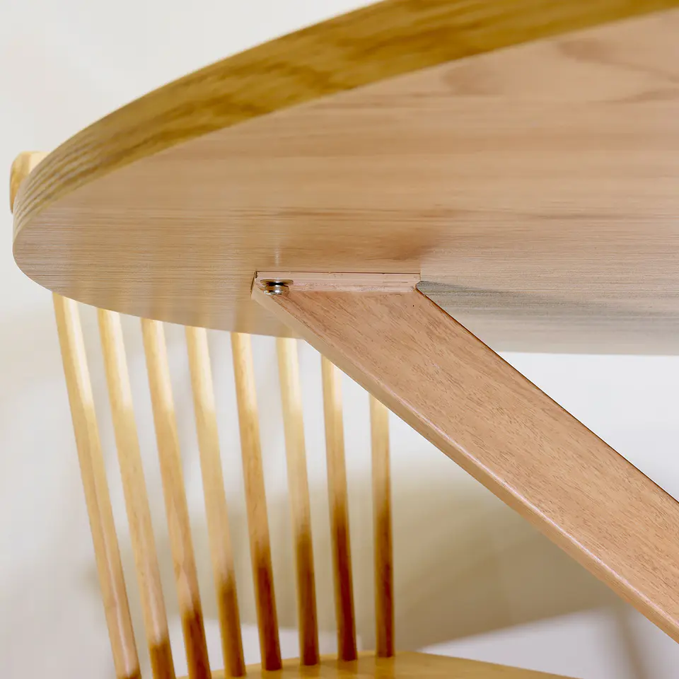 Mesa Redonda de Madera Ohmioh 100cm & 120cm 7