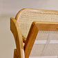 Silla de Comedor Plegable de Madera y Ratan Natural  - Miniatura 22