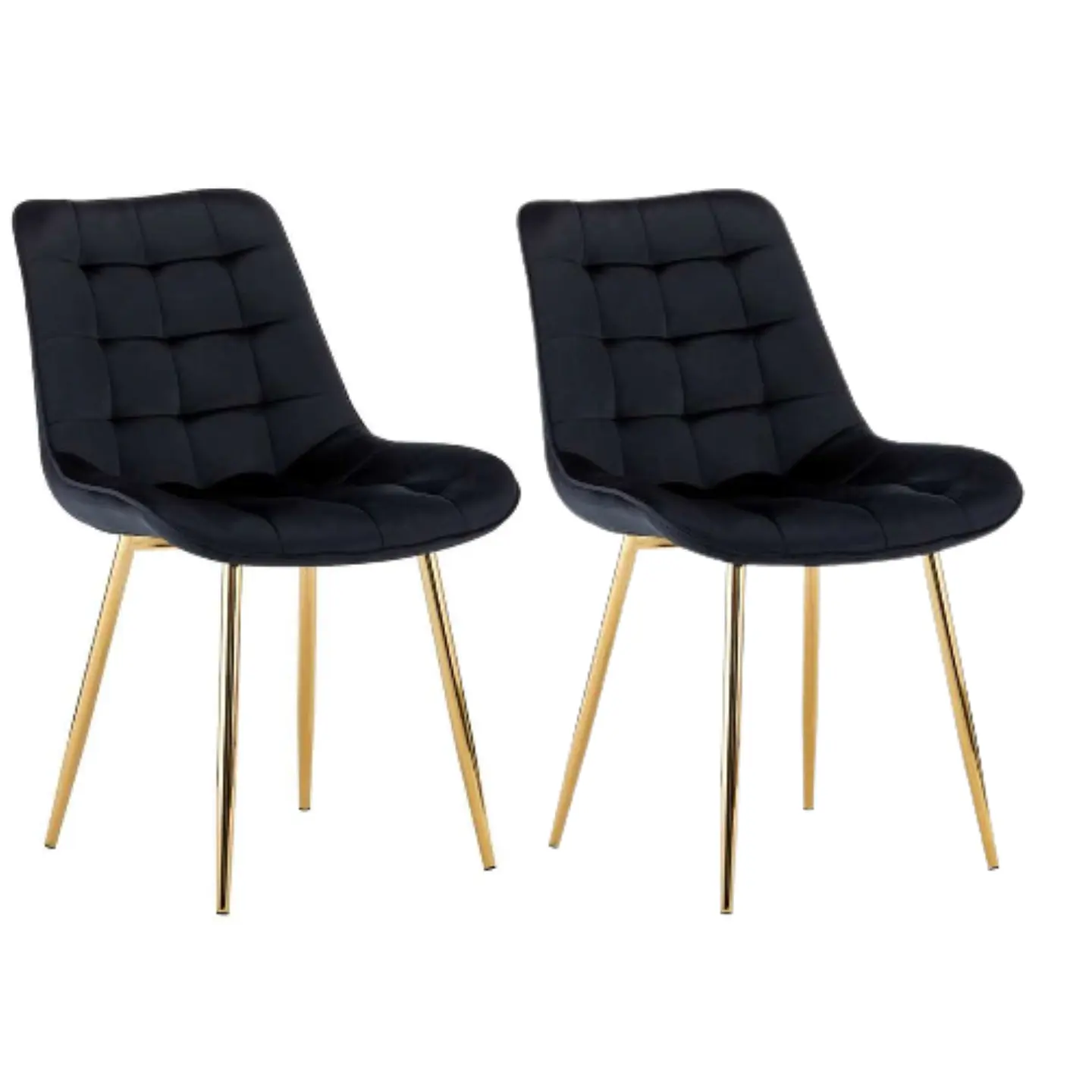 Pack de 2 Sillas Milano Patas Doradas  3