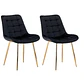 Pack de 2 Sillas Milano Patas Doradas  - Miniatura 3