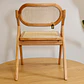 Pack de 2 Sillas de Comedor Plegables de Madera y Ratan Natural  - Miniatura 9