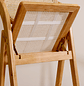 Pack de 2 Sillas de Comedor Plegables de Madera y Ratan Natural  - Miniatura 22