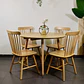 Comedor Extensible Wood (100x100cm a 140cm & 180cm) + Sillas Windsor de Madera - Miniatura 3