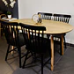 Comedor Extensible Wood (100x100cm a 140cm & 180cm) + Sillas Windsor de Madera - Miniatura 4