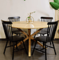 Set de Comedor Ohmioh de 120cm + 4 Sillas Windsor de Madera - Miniatura 3