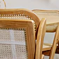 Set de Comedor Ohmioh Mesa Redonda Natural de 120 cm + 4 Sillas Plegables de Madera - Miniatura 8