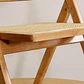 Set de Comedor Ohmioh Mesa Redonda Natural de 120 cm + 4 Sillas Plegables de Madera - Miniatura 10
