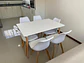 Set Juego de Comedor Mesa Rectangular 120x80cm + Sillas Oak Acolchadas - Miniatura 16