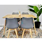 Set Juego de Comedor Mesa Rectangular 120x80cm + Sillas Oak Acolchadas - Miniatura 21