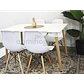 Set Juego de Comedor Mesa Eames Rectangular 120x80cm + Sillas Eames Clásicas - Miniatura 9