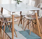 Set Juego de Comedor Mesa Eames Rectangular 120x80cm + Sillas Eames Clásicas - Miniatura 14
