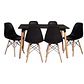 Set Juego de Comedor Mesa Eames Rectangular 120x80cm + Sillas Eames Clásicas - Miniatura 2