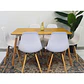 Set Juego de Comedor Mesa Eames Rectangular 120x80cm + Sillas Eames Clásicas - Miniatura 20