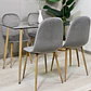 Set de Comedor Rectangular Vidrio 120x80cm + Sillas Eames Velvet - Miniatura 8
