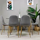 Set de Comedor Rectangular Vidrio 120x80cm + Sillas Eames Velvet - Miniatura 13