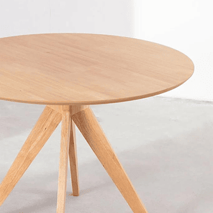 Mesa Redonda Komoro de Madera 100cm Diámetro 