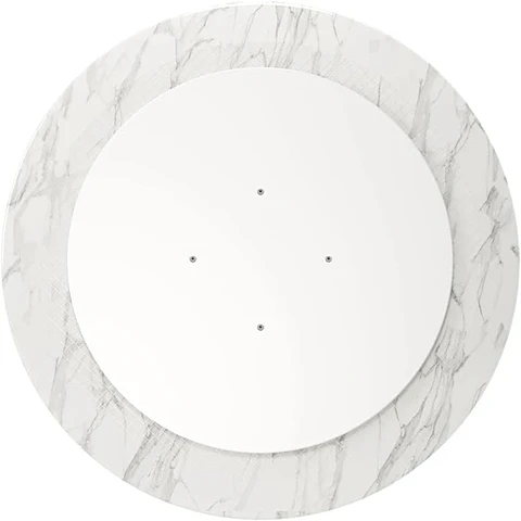 Mesa Redonda Tulip Cuarzo Calacatta Soft Base Gold (80cm, 100cm)