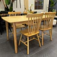 Set Comedor Mesa Komoro Rectangular 150x90cm + Sillas Windsor Madera  - Miniatura 3