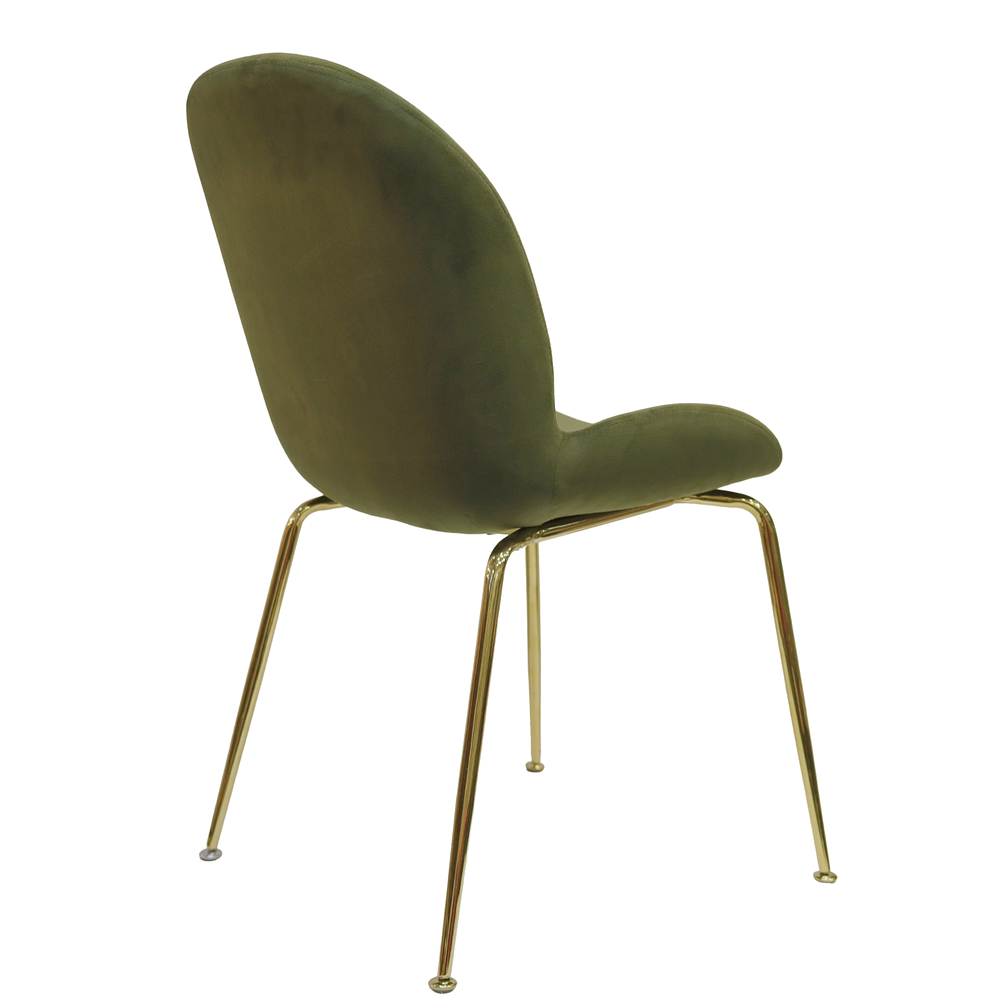 Silla Berta Velvet Base Dorada 12