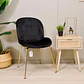 Silla Berta Velvet Base Dorada - Miniatura 4